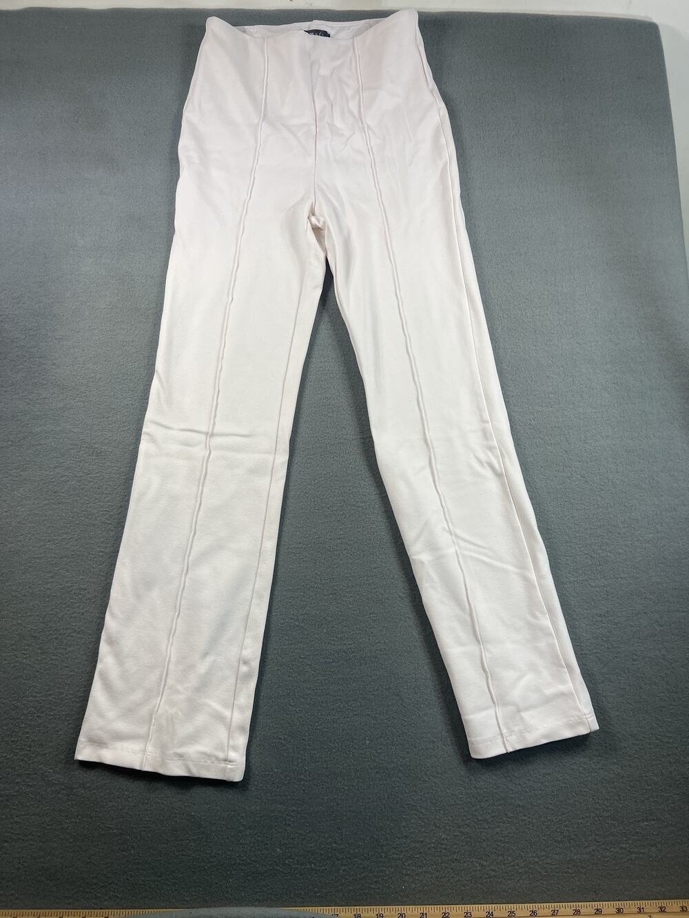 Lysse New York Women's White Knit Pull-On Pants Size S